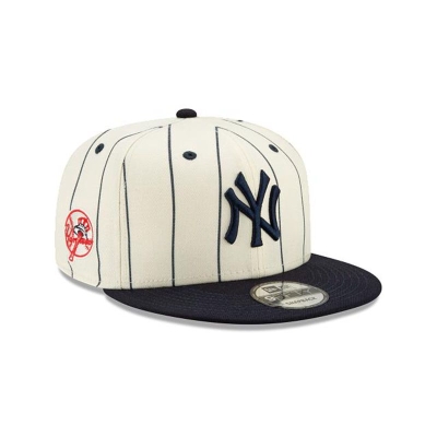 New York Yankees Gorra | New Era MLB Pinstripe 9fifty Snapback Cap Mexico - Blancos